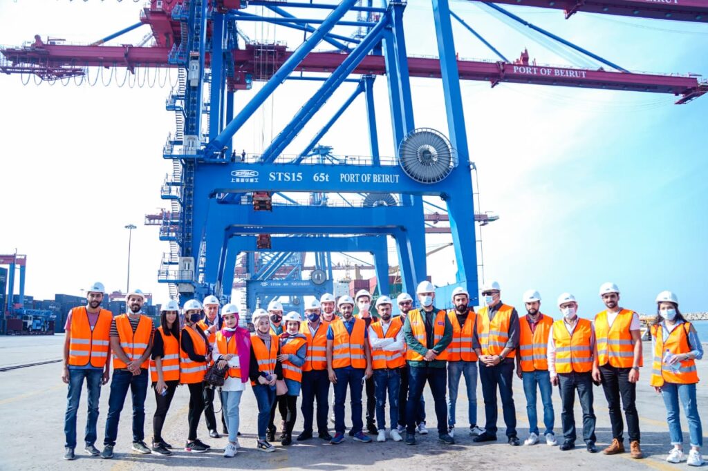 YEP MED team visit BCTC Container Terminal in Port of Beirut